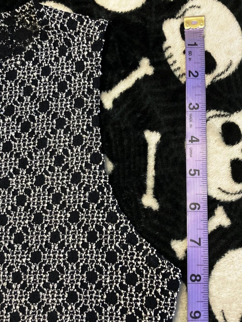 NICOLA Vintage geometric stitching black lace sleeveless shirt Y2K MEDIUM LARGE - Picture 9 of 16
